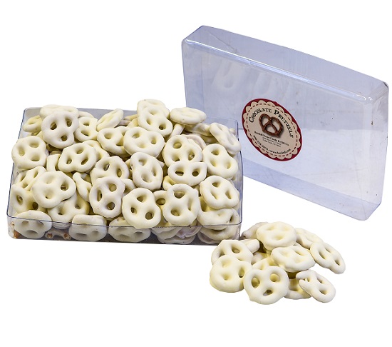 PRETZELS, WHITE CHOCOLATE